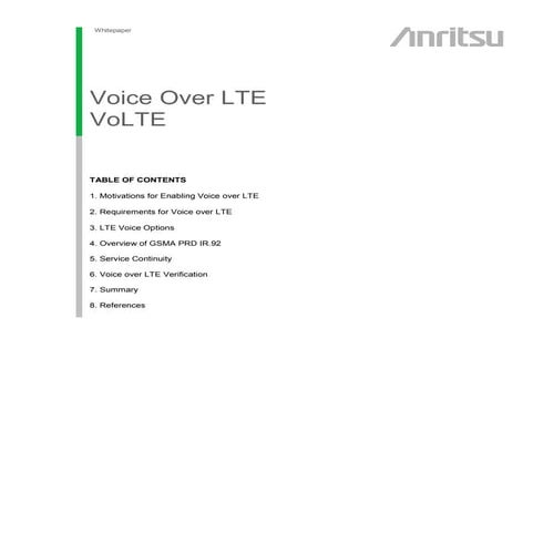 Voice over lte vo lte