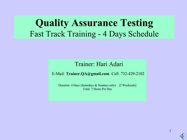 _VoicePPT_QA_Testing_Training_4_Days_Schedule.ppt