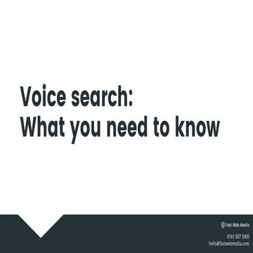 Voice search: what you need to know