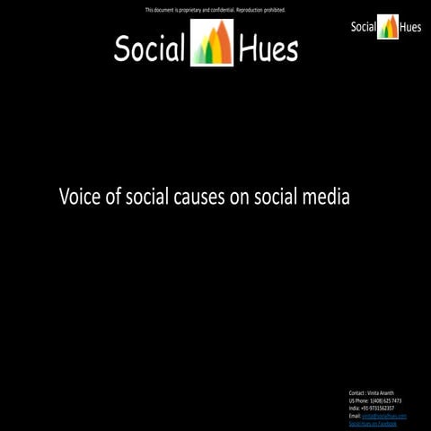 Voices of social causes and social media