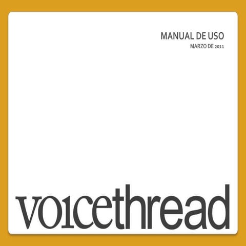Tutorial voicethread | PDF
