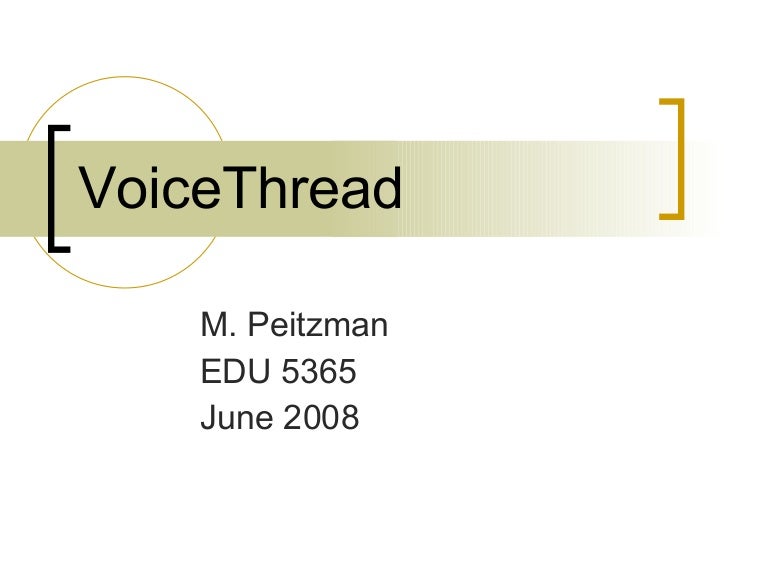 Voice Thread