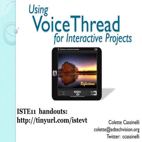 VoiceThread for Interactive Projects
