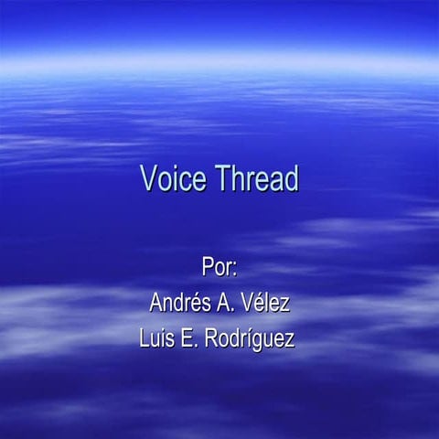Tutorial voicethread | PDF