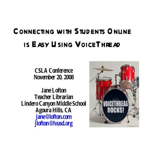 Voicethread presentation