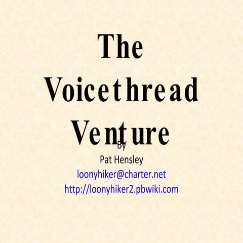 Voicethread Presentation