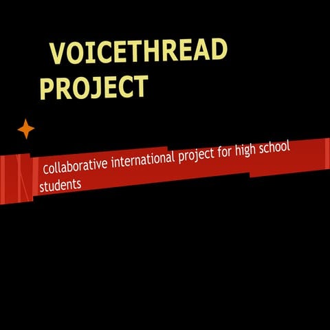 Voice thread for student presentations | PPTX
