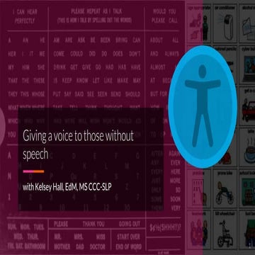 Giving a voice to those without speech