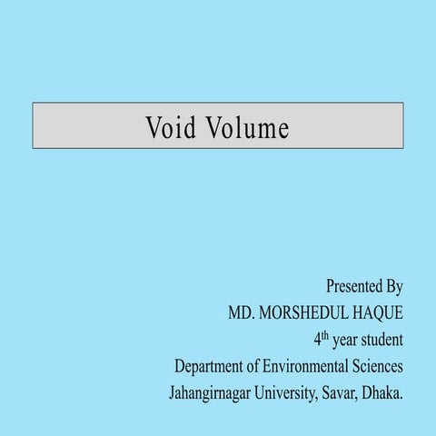 Void volume