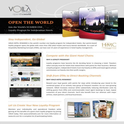 VOILÀ Hotel Rewards overview