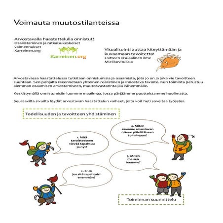 Voimauta muutostilanteissa arvostavalla haastattelulla