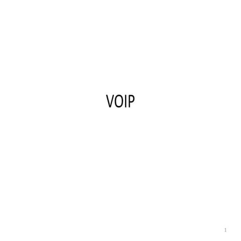 Overview VOIP