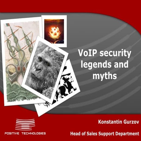 Positive Hack Days. Gurzov. VOIP - Reduce Your Expenses, Increase Your Income...