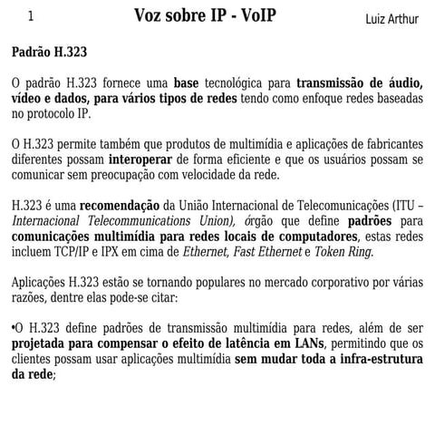 Redes - VoIP Teoria | PDF