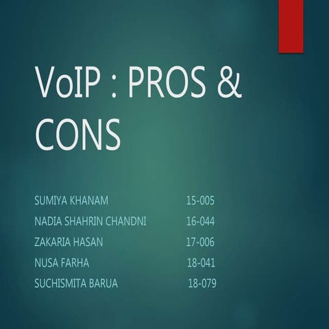 VOIP Pros & Cons