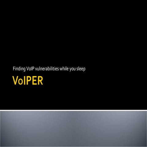 VoIPER: Smashing the VoIP stack while you sleep