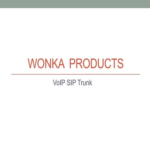 Vo Ip Trunk Products Short V1