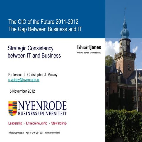 CIO of the Future 2012 Masterclass -  The Gap Between Business And IT