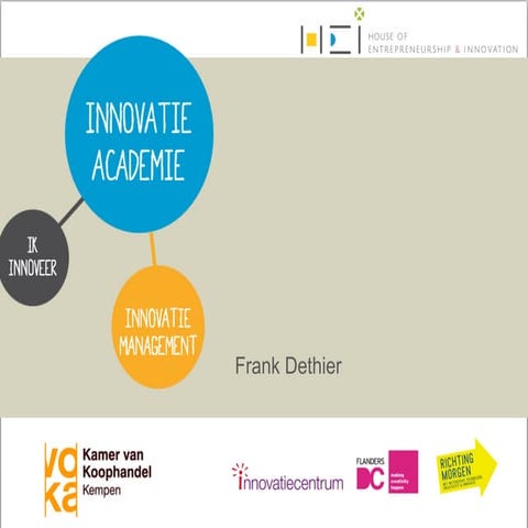 Voka kempen innovatieacademie 2015 session 1
