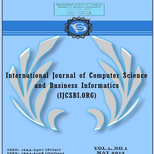 Vol 1 No 1 - May 2013