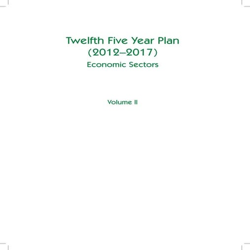 The 12th Five Year Plan - Volume 2 | PDF