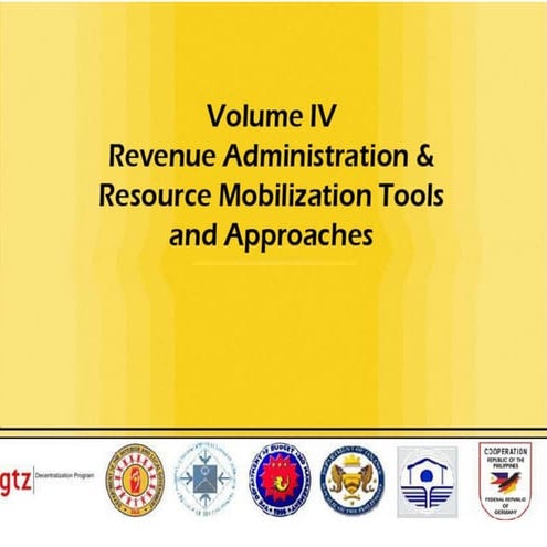 LGU Revenue & Resources Mobilisation Tools