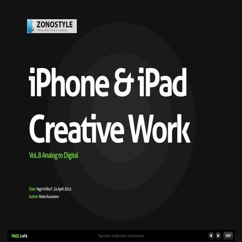 iPhone & iPad Creative Work. Vol.8 Analog to Digital