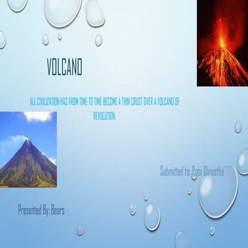 Volcano And Its Causes And Solutions