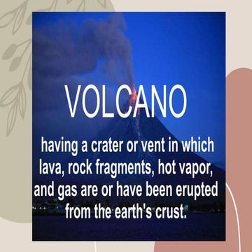 DETAILS ABOUT VOLCANP. POWER POINT PRESENTATION