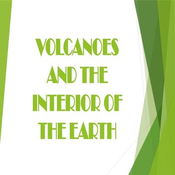 VOLCANOES AND THE INTERIOR OF THE EARTH.pptx