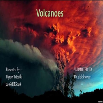 Volcanoes Presentation | PDF
