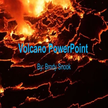 Volcano powerpoint #2 | PPTX