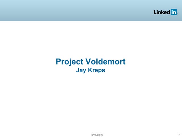 Voldemort Nosql