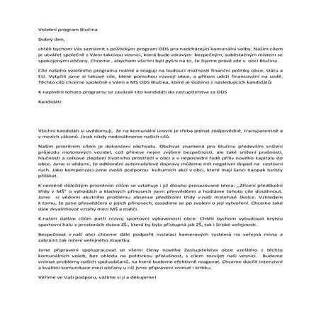 Volební program blučina2