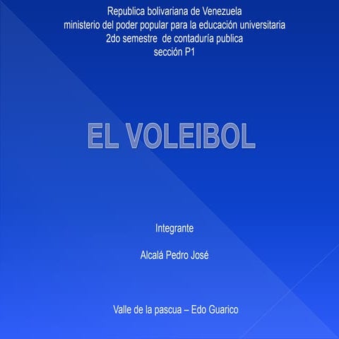 Voleibol pedro alcala