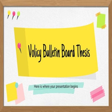 Presentasi aesthetic Volicy Bulletin Board