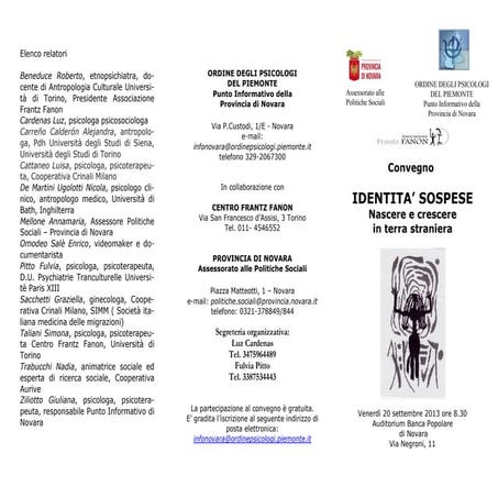 Volidentità sospese 2013