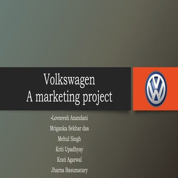 Volkswagen  a marketing ppt