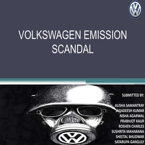 Volkswagen Emission Scam Report