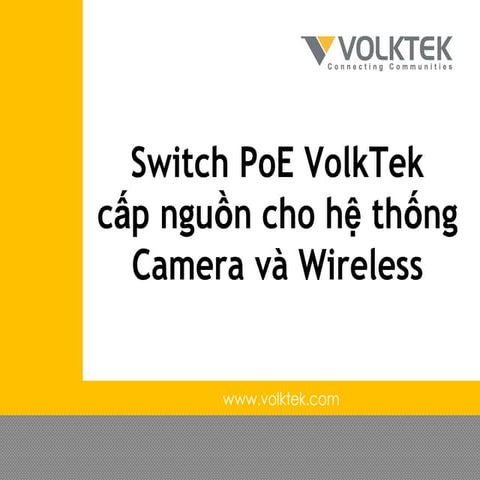 Giới thiệu Switch PoE VolkTek (Đài Loan) | PDF