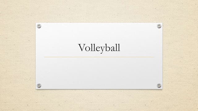 Basic Skills In Volleyball Grade 8 Pptx