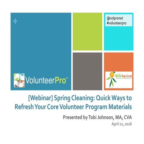 Quick Ways to Refresh your Program Materials - with Tobi Johnson