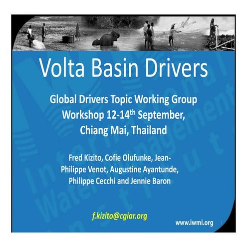 Volta drivers of change (CPWF GD workshop, Sept 2011)