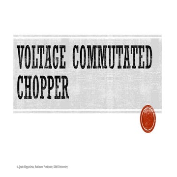 Voltage commutated chopper