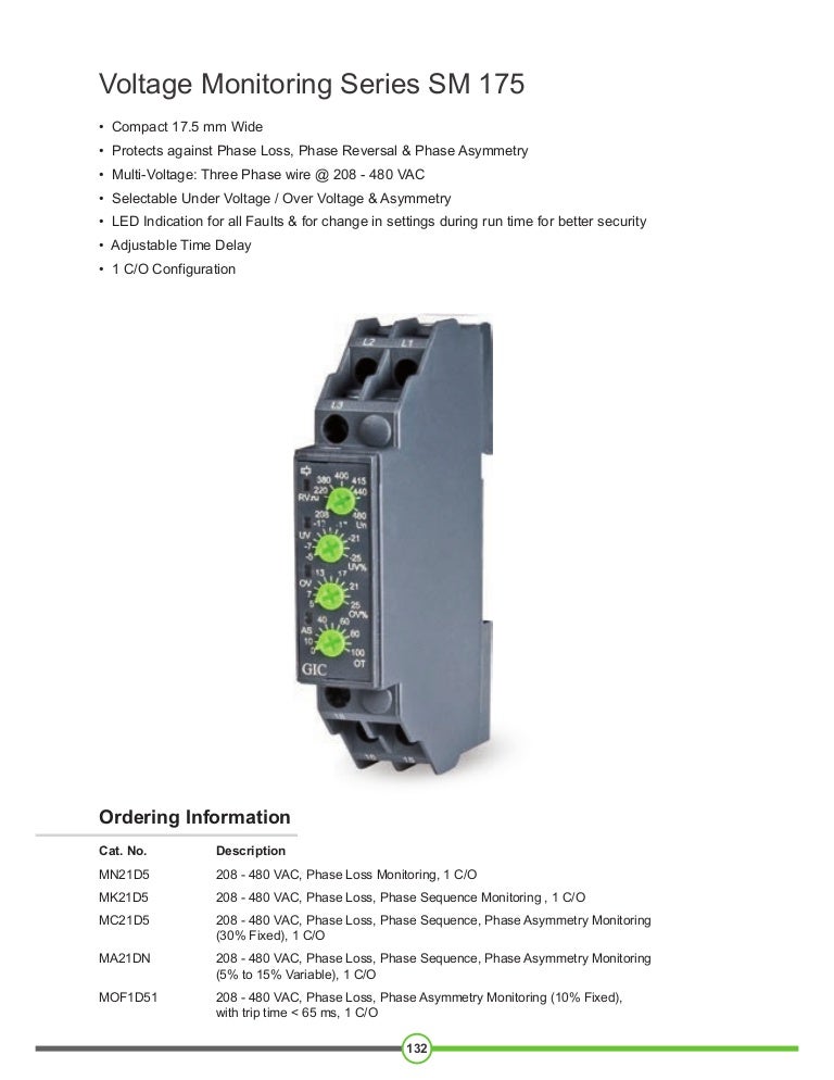 Under Voltage Relay Voltage Protection Relay GIC India