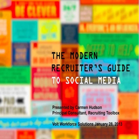 Modern Recruiters Guide to Social Media