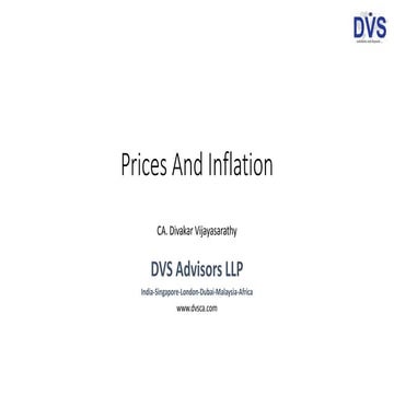 Prices & Inflation