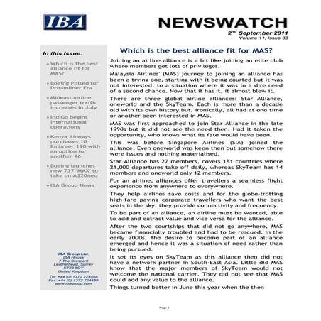 Malaysia Airlines Strategic Management (Case Study) | PDF