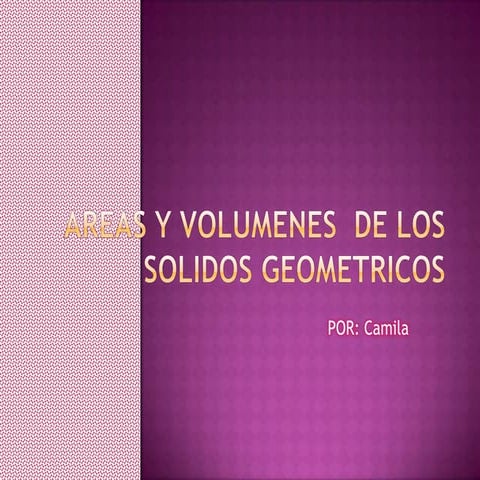 Volumen de solidos geometricos