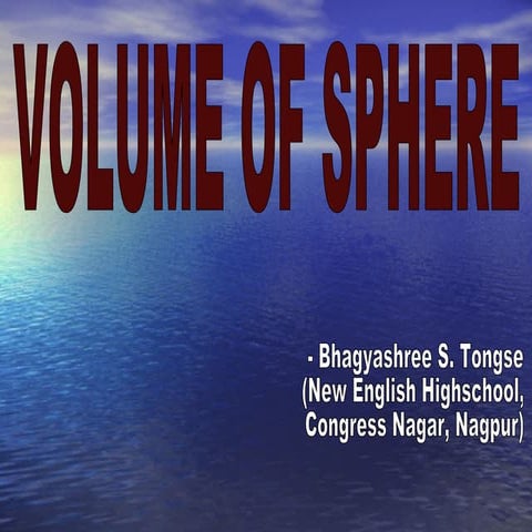 Volume of sphere[1]
